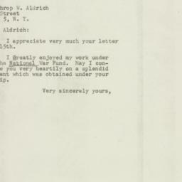 Letter: 1947 July 22